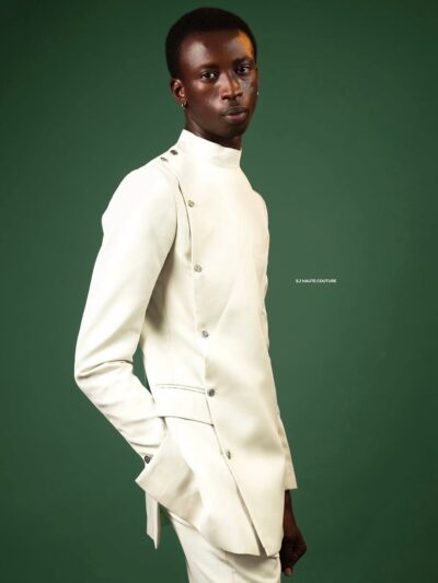 One Piece Beige Suit:  Size "XL"